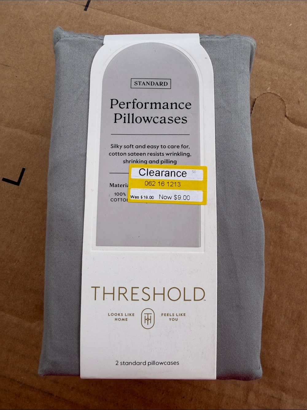 Threshold Performance Pillowcases - Light Gray